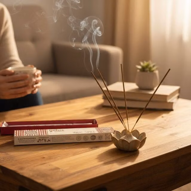 Indus Treasures Natural Spicy Indic Spice Incense Sticks, Brown