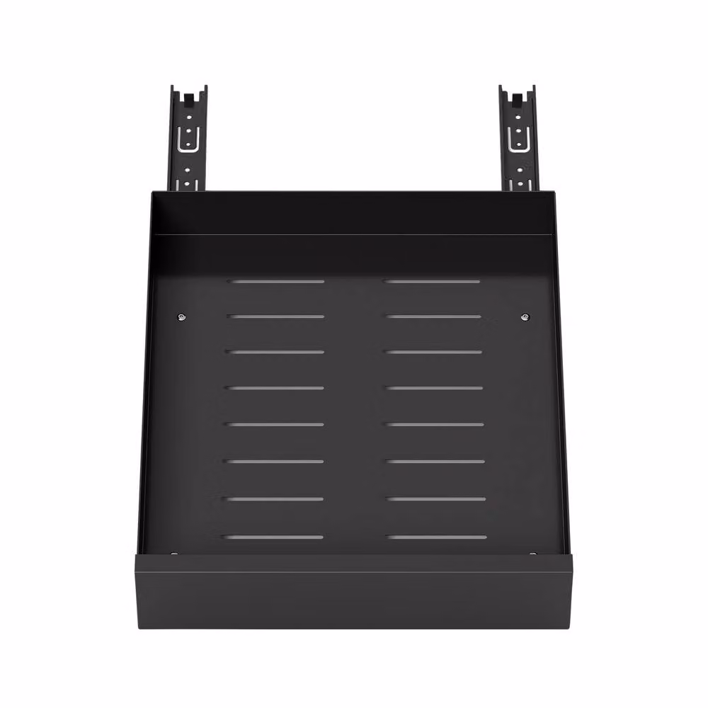 Livingandhome Metal Pull-Out Kitchen Cabinet Storage Rack Drawer Organiser in Black – 6