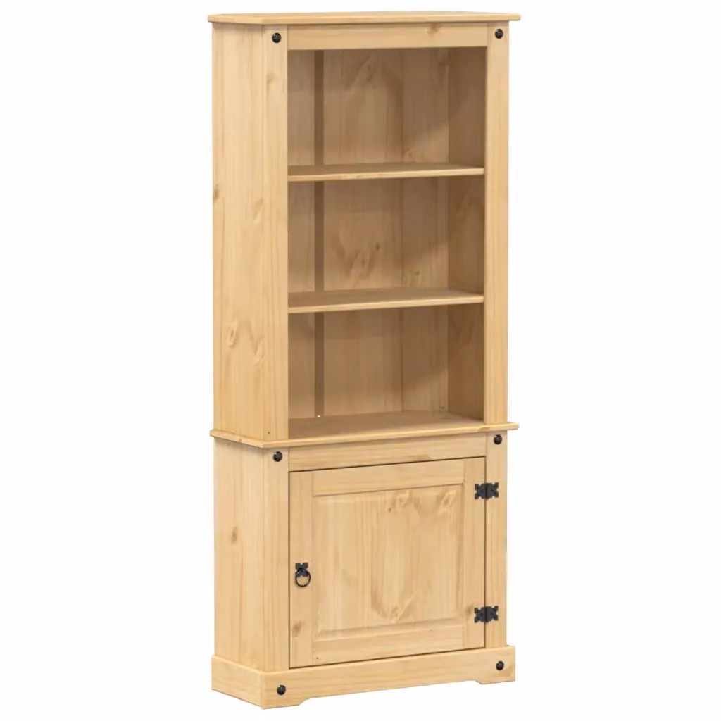Berkfield Home Corona Highboard in Brown Solid Wood Pine, W/D/H: 74 x 38 x 170 cm – 2