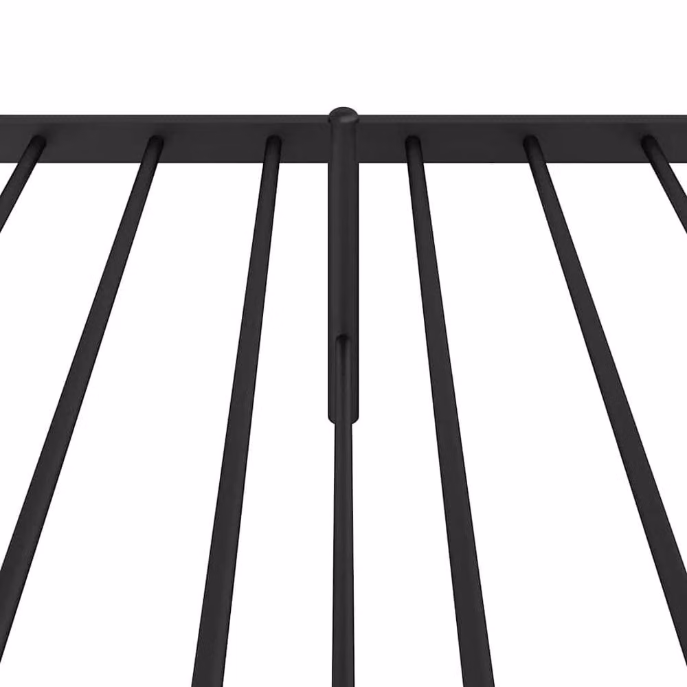 Berkfield Home Metal Bed Frame with Headboard in Black, W/D/H: 190 x 79.5 x 90.5 cm – 3
