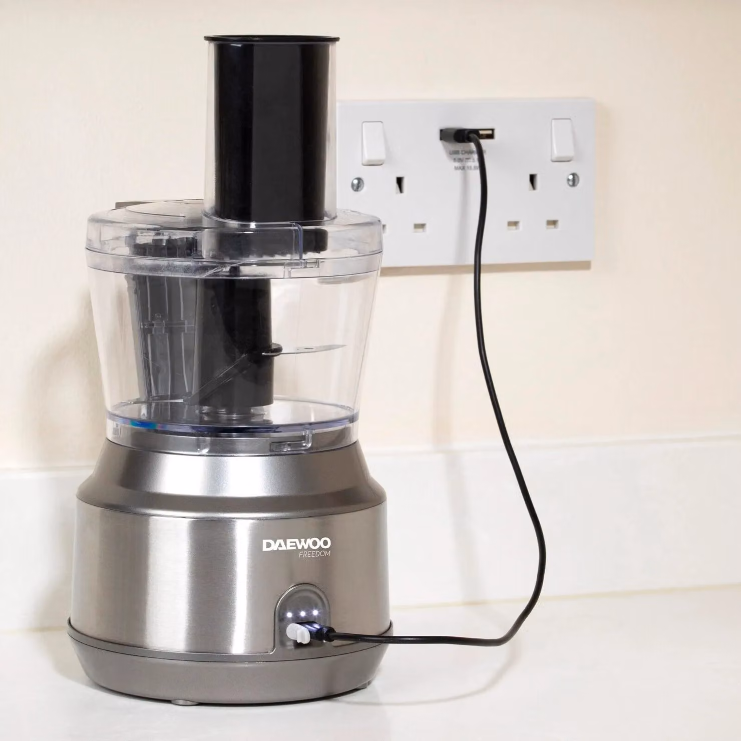 Daewoo Cordless Pro Food Processor, 200W, 750ml, Silver Stainless Steel – 3