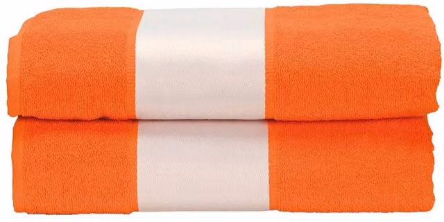 ARTG Subli-Me Cotton Terrycloth Bath Towel in Orange, W: 140 cm x H: 450 cm