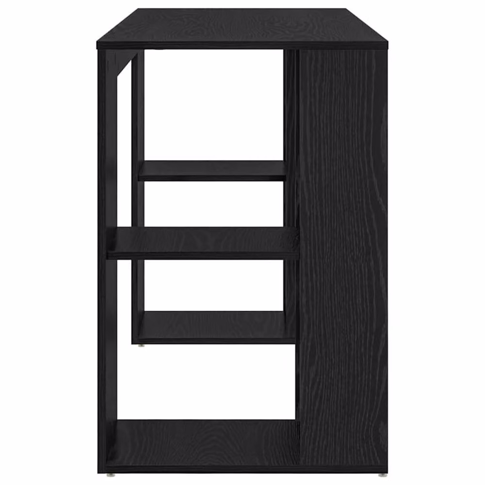 Berkfield Home Black Oak Computer Desk in Black Oak MDF – 5