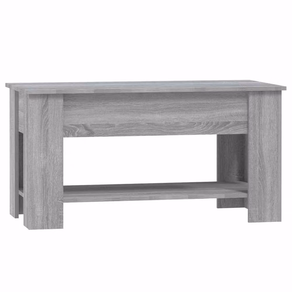 Berkfield Home Grey Sonoma Coffee Table with Lift Mechanism, W: 101 cm, D: 49 cm, H: 52 cm – 3