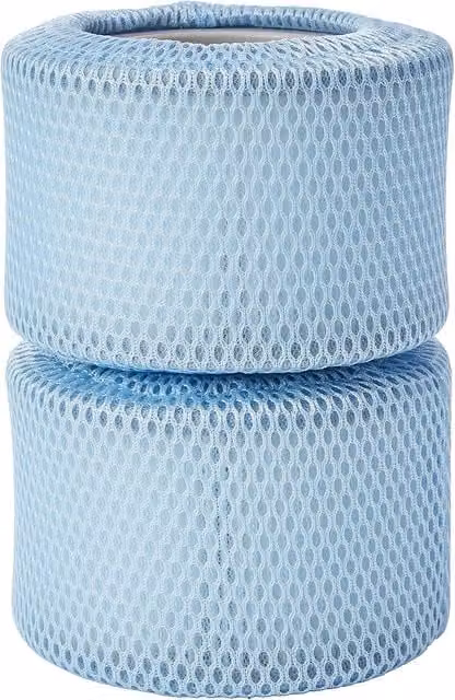 Shatchi Twin Pack of 2 Blue Filter Cartridges with Protective Mesh Net Covers for Pool and Spa