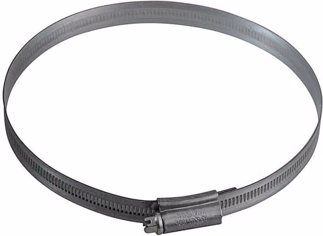 Jubilee Zinc Plated Steel Hose Clip in Metallic Silver
