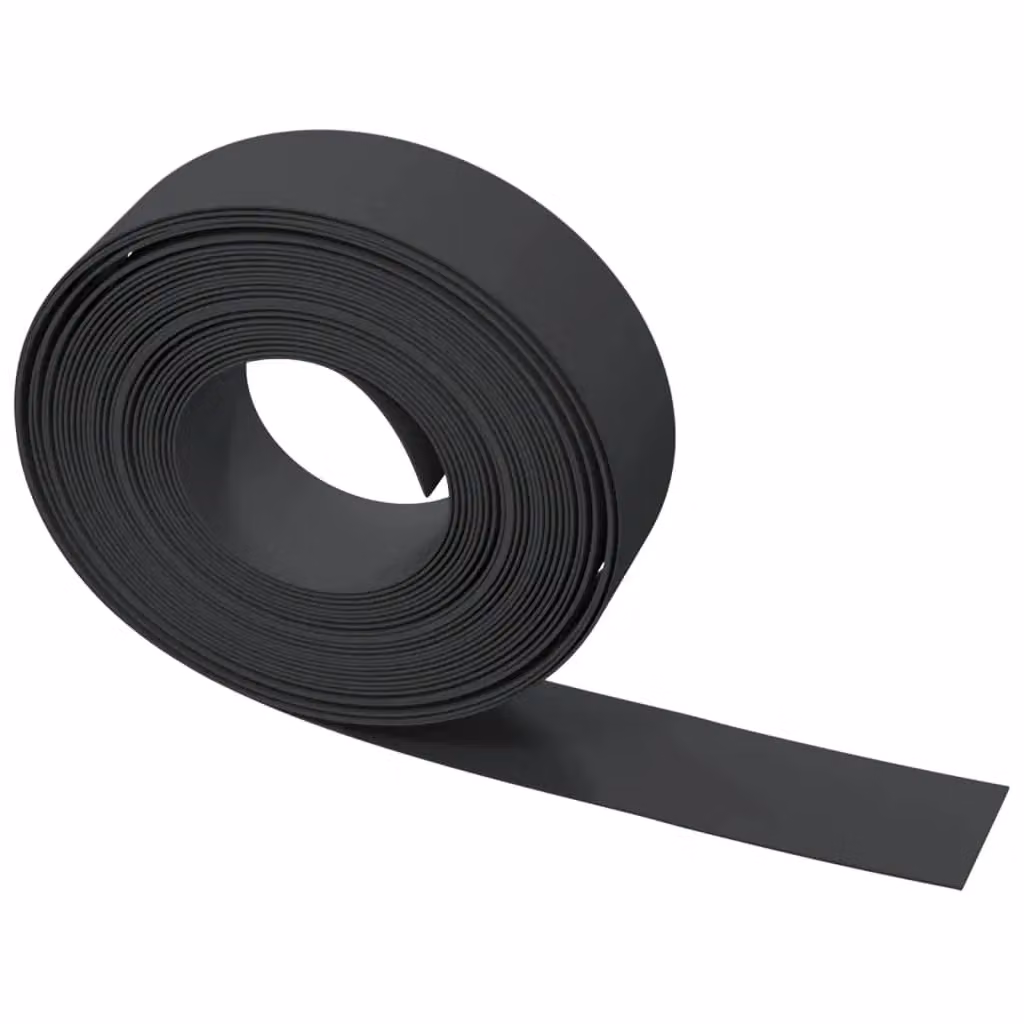 Berkfield Home Garden Edgings, 5 Pieces, Black Polyethylene, 10 m Total Length, Height: 15 cm – 4