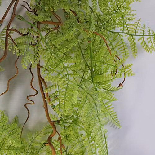 Leaf Design Artificial Hanging Maidenhair Fern Plant in Light Green, 100 cm – 2
