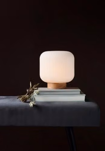 Nordlux Milford Table Lamp in Brown Glass