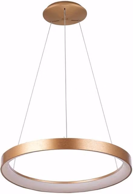 Netlighting Vico LED Pendant Ceiling Light in Gold/Brass, Diameter: 58 cm, Dimmable
