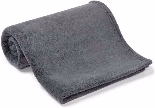 Brand Lab Grey Teddy Fleece Pet Blanket, W: 100 cm x D: 80 cm