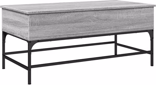 Berkfield Home Grey Sonoma Coffee Table with Lift Mechanism, W/D/H: 100 x 50 x 45 cm