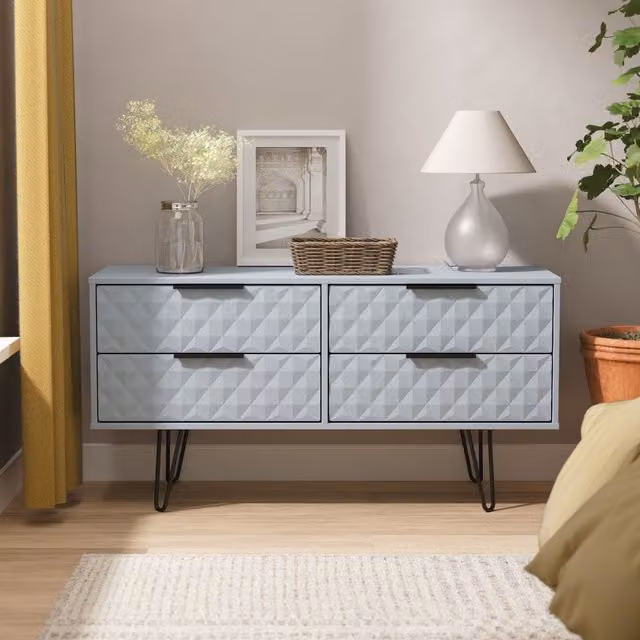 2 U Islay 4 Drawer Bed Box in Light Blue