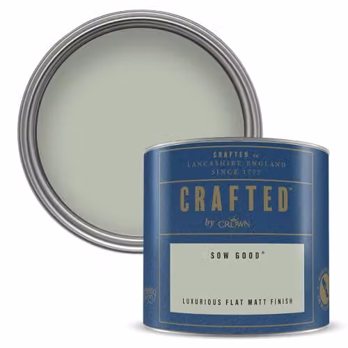Crown Sow Good Matt Emulsion Paint Tester Sample, Green, 125ml – 1