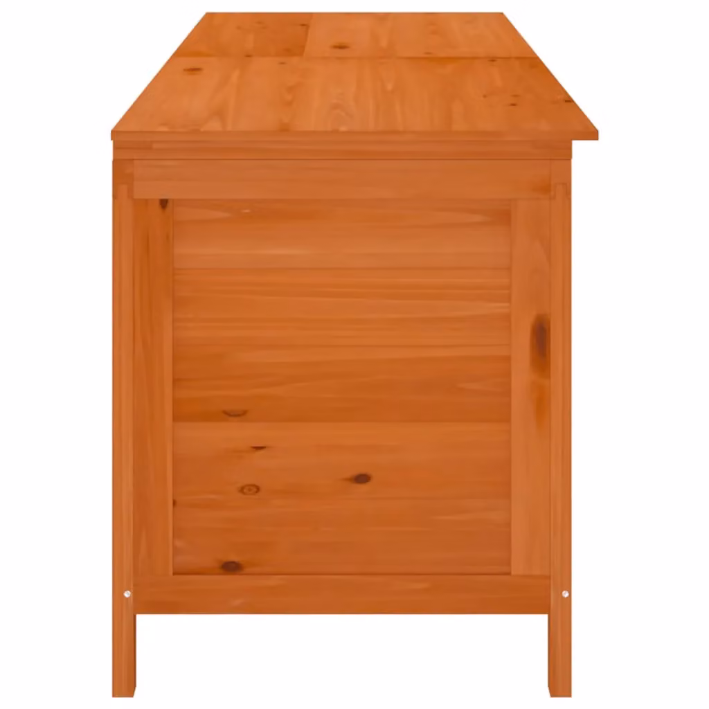 Berkfield Home Garden Storage Box in Brown Solid Fir Wood, W: 198.5 cm, D: 50 cm, H: 56.5 cm – 3