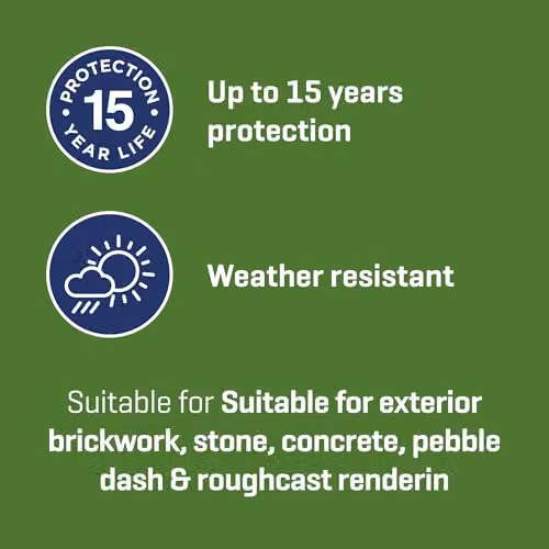 Johnstone's Water Based Exterior Smooth Masonry Paint, Beige, 5 l – 2