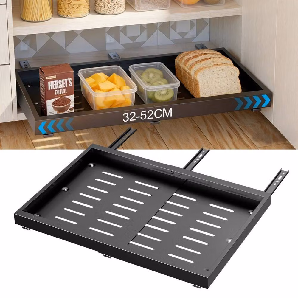 Kelvenix Extendable Pull Out Metal Cabinet in Black – 2