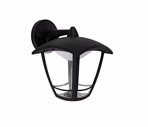 Luceco LED Top Arm Four Panel Coach Lantern in Black, IP44 Rated – 2