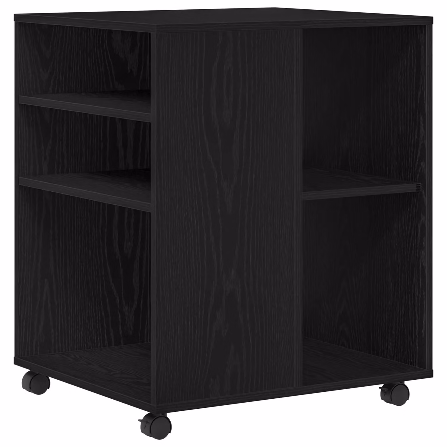 Berkfield Home Black Oak Storage Cabinet W: 60 cm, D: 53 cm, H: 72.5 cm – 2