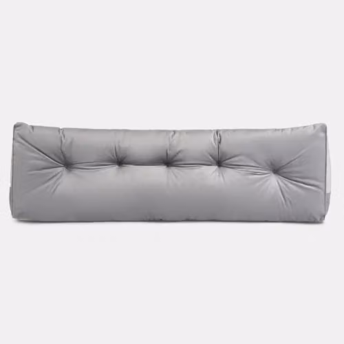 OHS Firm Wedge Pillow with Removable Cover for Back and Neck Support, Grey, W/D/H: 130 x 45 x 20 cm – 3