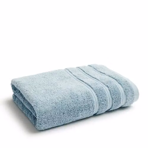 Christy Antalya 4 Piece Luxury Turkish Cotton Bath and Hand Towel Set in Blue, 600GSM