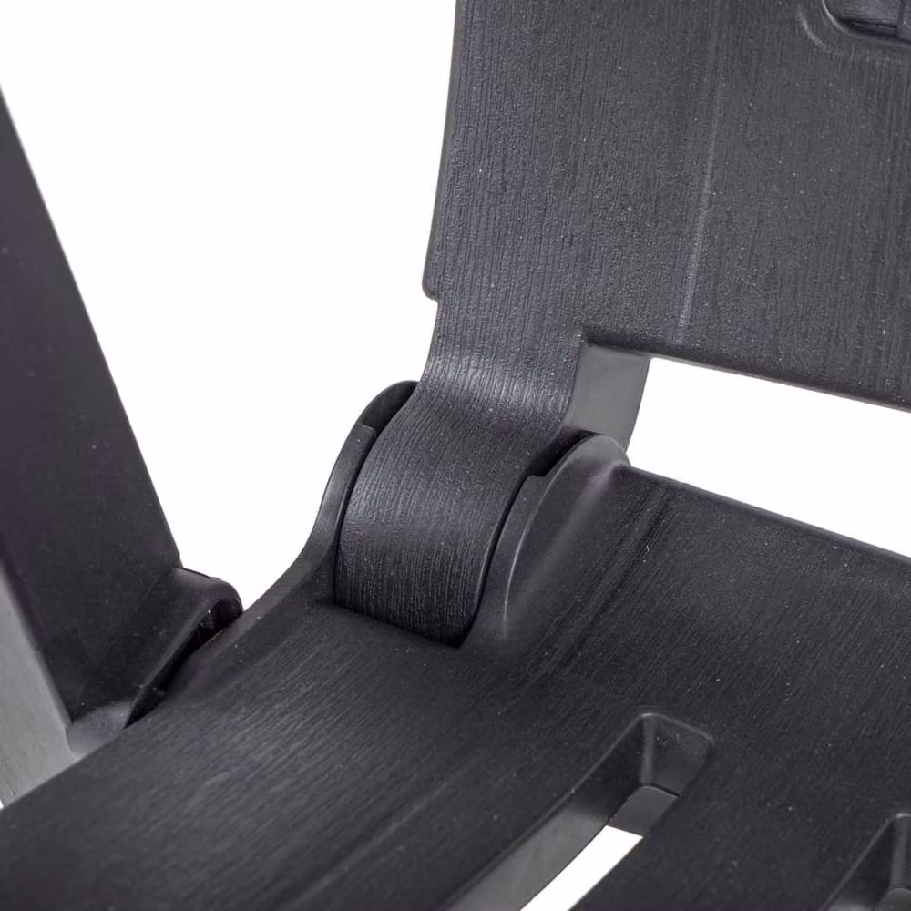 Berkfield Home Garden Reclining Chairs, 2 Piece Set, Anthracite Dark Grey Plastic – 5