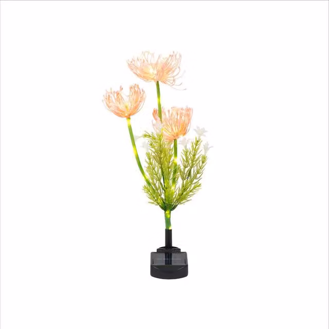 Gardenwize Solar Spider Lily Stake Light with 30 LED Warm White Bulbs in Green