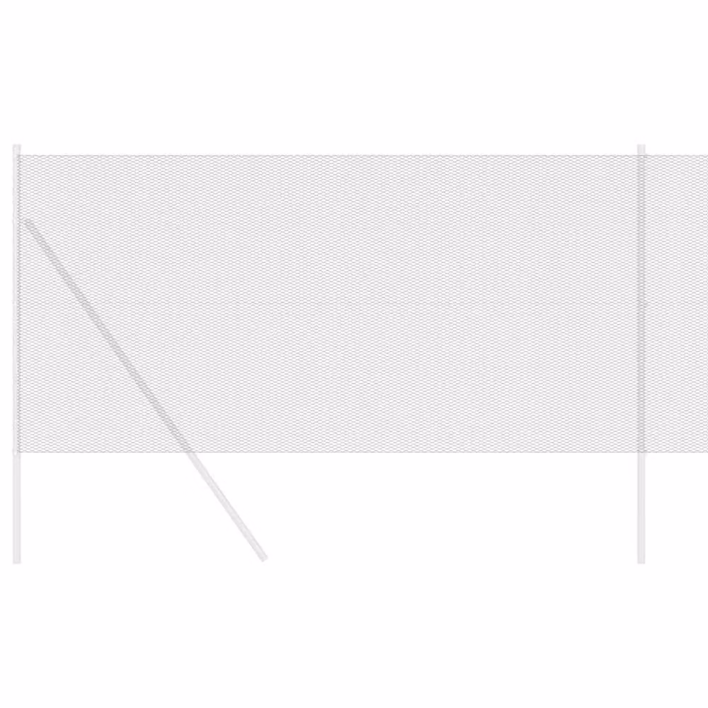 Berkfield Home Hexagon Galvanised Steel Fence in Dark Grey, H: 140 cm x W: 10 m – 2
