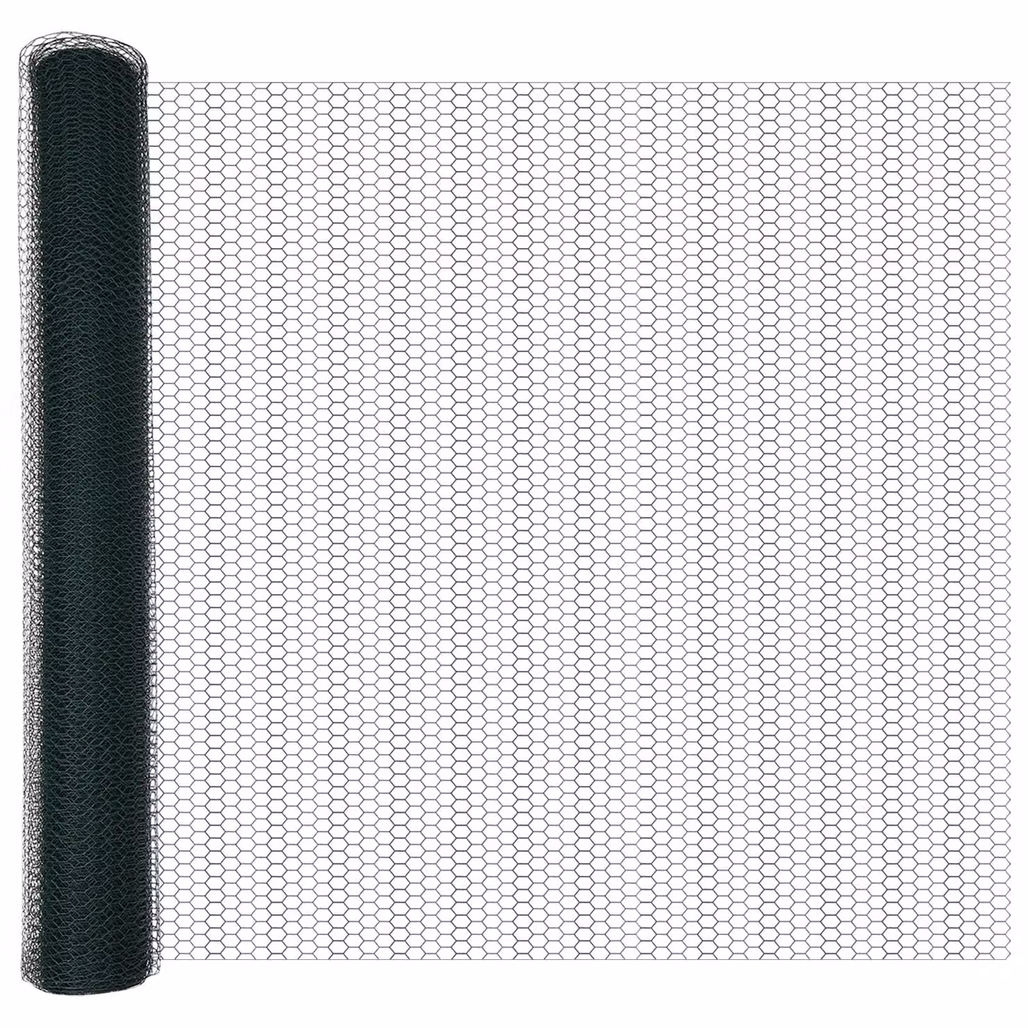 Berkfield Home Green PVC Coated Steel Hexagon Fence, H: 140 cm x L: 50 m – 3