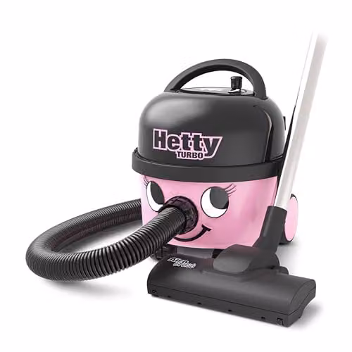 Numatic Hetty Turbo HET160T Compact Cylinder Vacuum Cleaner, 620 W, 6L, Pink – 1