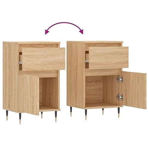 vidaXL Sideboard in Brown Sonoma Oak, W/D/H: 40 x 35 x 70 cm – 3