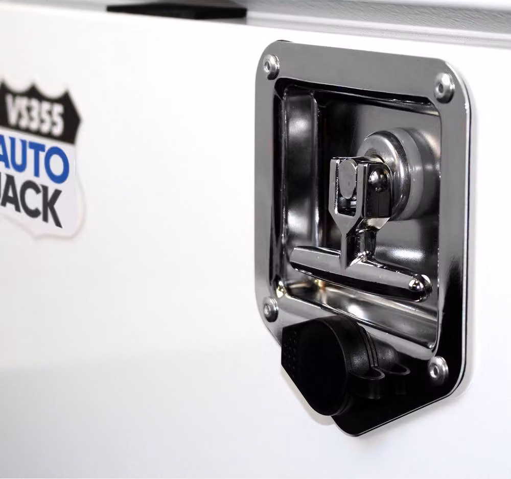 Autojack Heavy Duty Steel Van Storage Safe in White, W: 35.5 cm – 9