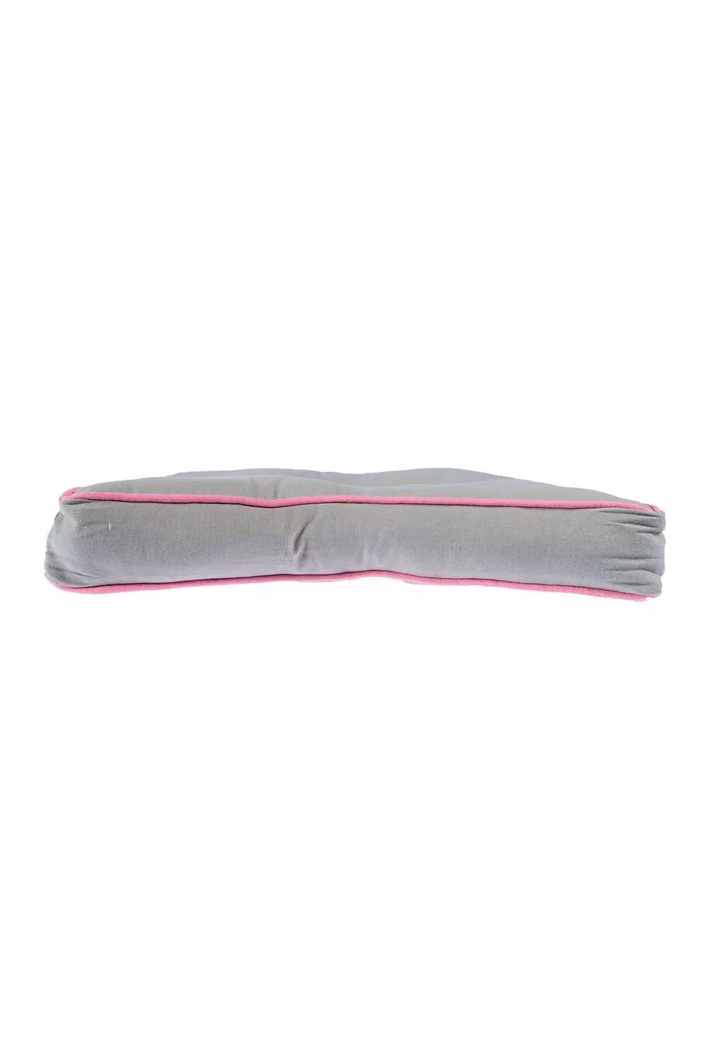 Homescapes Star Floor Cushion in Grey and Pink, OEKO-TEX Certified Cotton Seat Pad, Diameter: 48 cm – 2