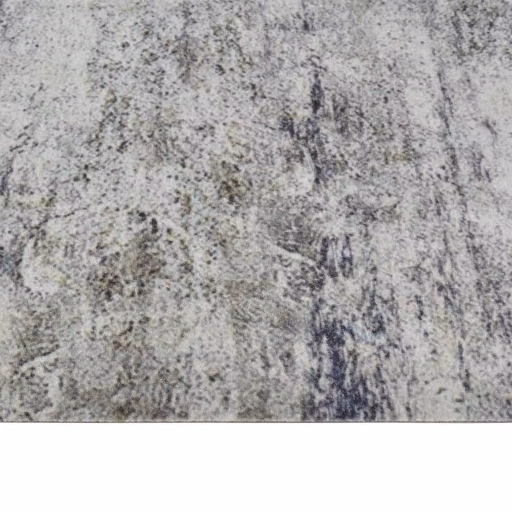Berkfield Home Washable Velvet Kitchen Rug in Grey Stone Look, W: 60 cm, L: 300 cm – 2
