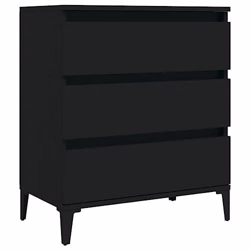 vidaXL Industrial Sideboard in Black, W/D/H: 60 x 35 x 70 cm