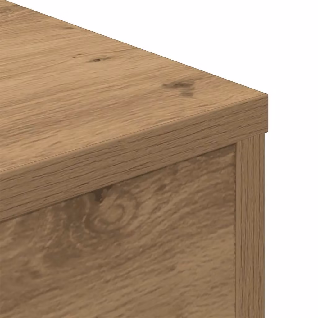 Berkfield Home Artisan Oak Coffee Table in Brown, W/D/H: 55 x 55 x 30 cm – 3