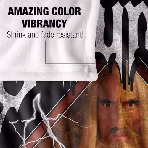 LOGOVISION The Lord Of The Rings Saruman Band Super Soft Fleece Throw Blanket, Multicolour, W: 152 cm, D: 127 cm – 3