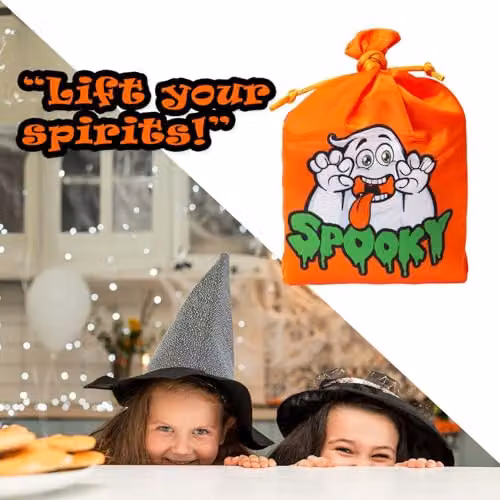 VFM e-Store Halloween Trick or Treat Bag with Creepy Sounds in Orange and Purple – 6