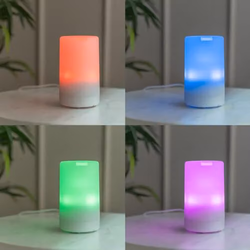 ValueLights White Diffuser Aroma Lamp with Colour Changing Mood Light – 4