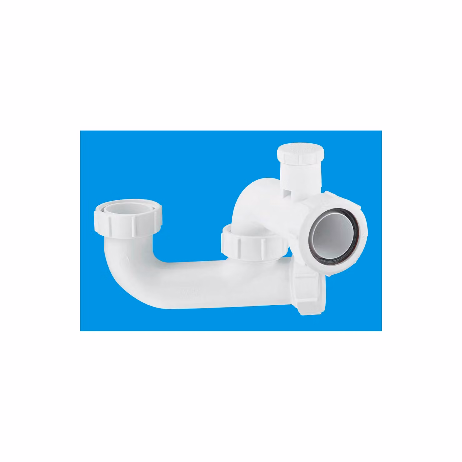 McAlpine SM10V 50mm Anti-Syphon Bath Trap with Cleaning Eye in White – 2