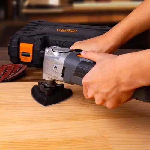 VonHaus 300W Oscillating Multitool in Black with 30pc Accessory Kit and Hard Shell Case – 7