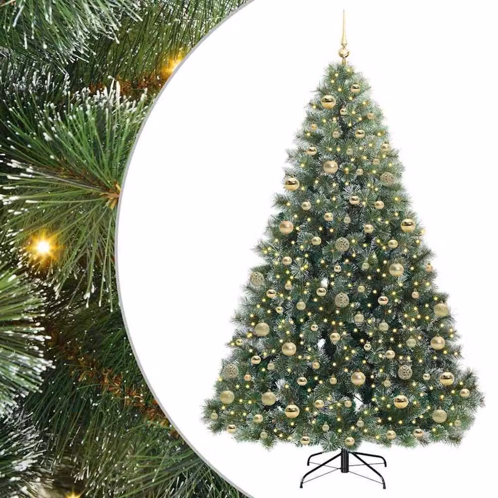 Berkfield Home Artificial Green Christmas Tree with 300 LEDs, Height: 180 cm – 2