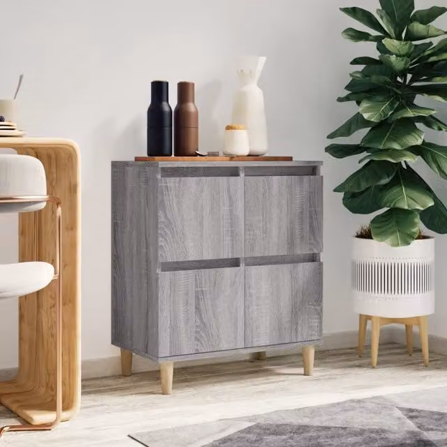 Berkfield Home Grey Sonoma Sideboard in Engineered Wood W/D/H: 60 x 35 x 70 cm