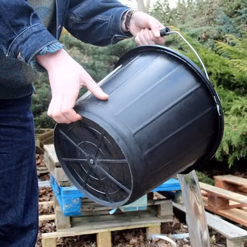 Faithfull Black Plastic Builders Bucket, 14 Litre – 2