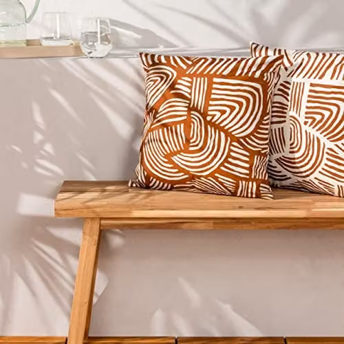 Furn Dunes Abstract Reversible Outdoor Cushion, Multicolour, W/D/H: 43 x 43 x 43 cm – 3
