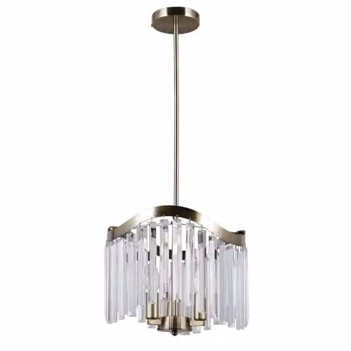 Netlighting Stylised Antique Bronze Suspended Pendant Light with 3 E14 Sockets in Brown
