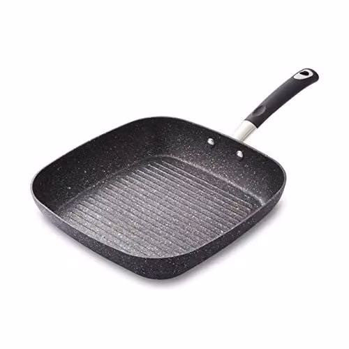 Tower Precision Non-Stick Aluminium Grill Pan, 28cm, Black – 1