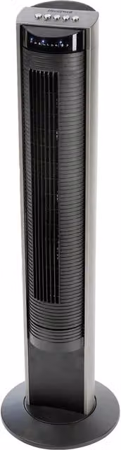 Honeywell Black Oscillating Tower Fan with Remote Control and Timer