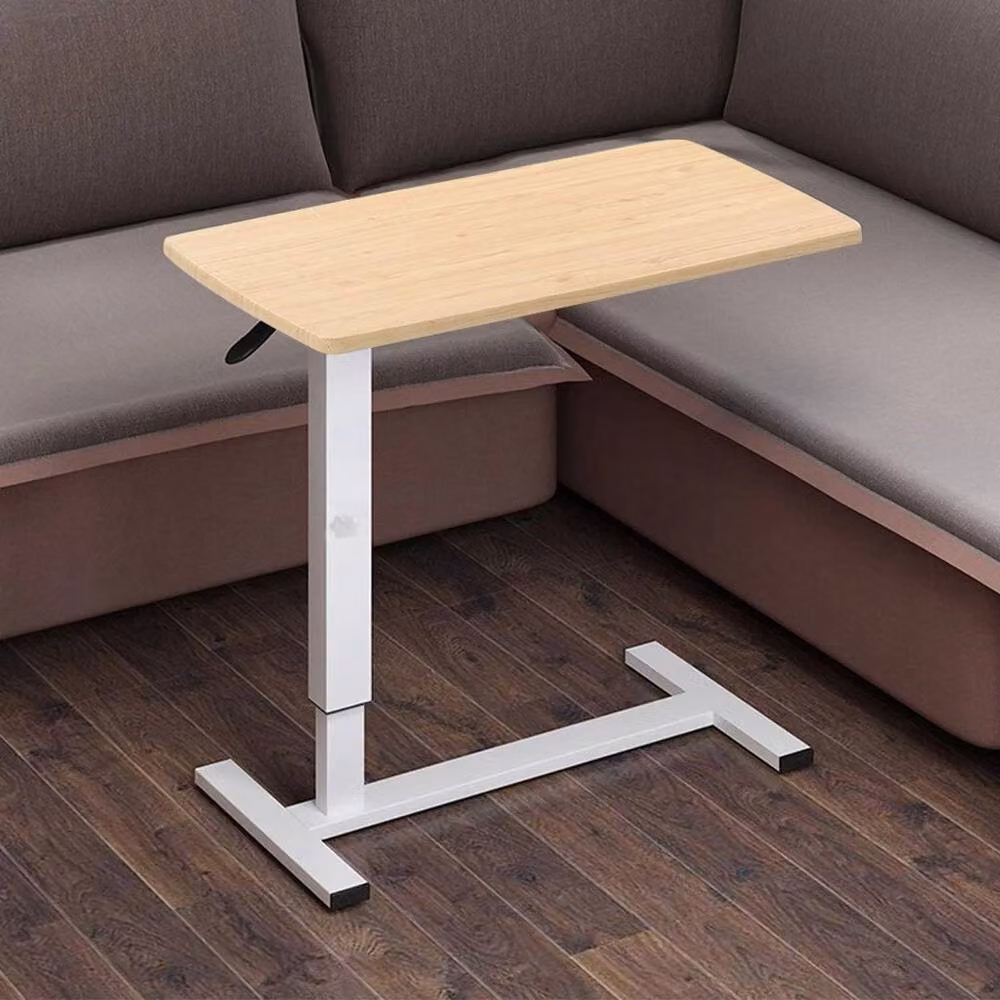 Kelvenix Height Adjustable Heavy Duty Overbed Table in Brown Wood – 3