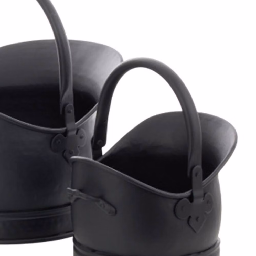 Leecroft Cromwell Bucket Set of 3 in Black and Multicolour – 2
